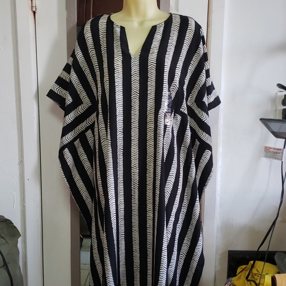 Whoopi Goldberg stripe Kimono/dress - Picture 1 of 11
